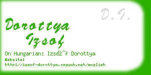 dorottya izsof business card